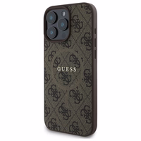 Guess 4G Ring Classic Logo MagSafe Ümbris jaoks iPhone 16 Pro Max - Brown