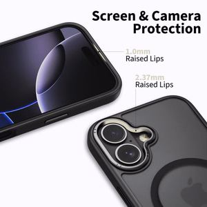 Tech-Protect MagEdge MagSafe Ümbris jaoks iPhone 17 - Matt Must