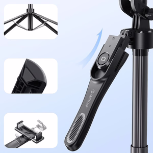 Selfipulk Orico SPN185 1/4 tolli statiiv telefoni kaamerale 360 kraadi pööramisega Bluetooth 5.2 - must