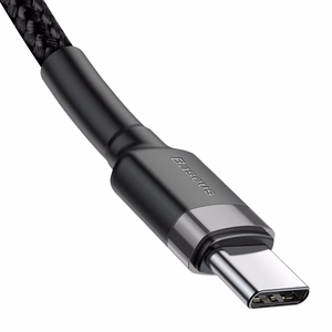 USB kaabel Baseus Cafule PD60W Type-C 2.0m hall-must CATKLF-HG1