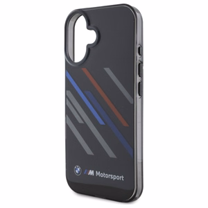BMW Motosport IML Random Stripes iPhone 16 Plus Ümbris - must
