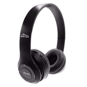 MEDIA-TECH EPSILION BT MT3591 juhtmevabad kõrvaklapid Bluetooth 4.2 mikrofon raadio FM mustad