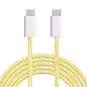 Krüger&Matz Basic USB-C–USB-C kaabel, 60 W, 1,5 m, kollane