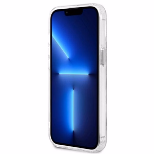 Guess Metal Outline MagSafe чехол для iPhone 13 Pro / iPhone 13 - серебряный