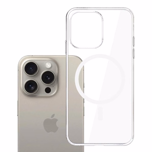 3mk Clear MagCase Ümbris jaoks Apple iPhone 15 Pro Max - läbipaistev