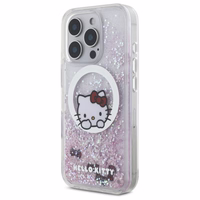 Hello Kitty Liquid Glitter Sweet Kitty Bows MagSafe iPhone 16 Pro Ümbris - Valge