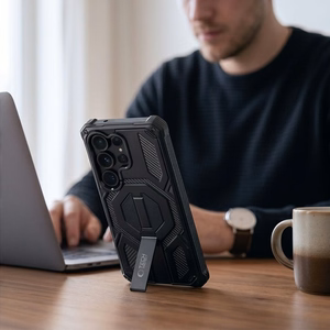 Tech-Protect MagBlast MagSafe ümbris ja 2 karastatud klaasi komplekt Samsung Galaxy S26 Ultra jaoks – must
