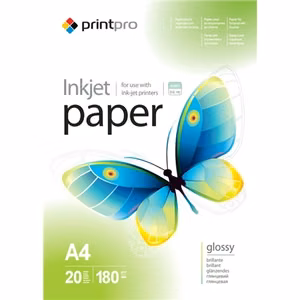 ColorWay PrintPro – kõrgläikega fotopaber, 180 g/m², A4, 20 lehte