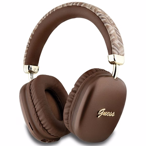 Guess GCube Metallic Script Logo Bluetooth jaoks-ear headphones - brown