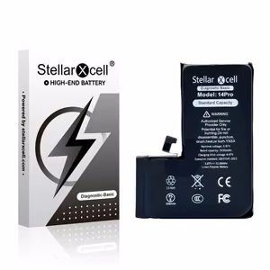 StellarXcell Diagnostic aku Apple iPhone 14 Pro jaoks, 3200 mAh (standardne mahutavus + kvaliteetne BMS-i koopia)