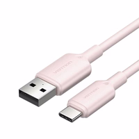 USB 2.0 A to USB-C 3A kaabel Vention CTQPF 1M (roosa)
