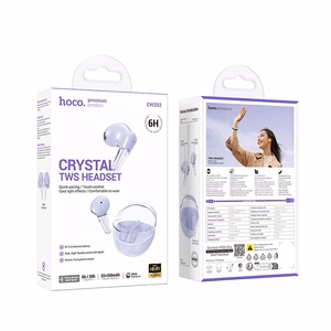 HOCO juhtmevaba kõrvaklapid bluetooth TWS EW202 purple