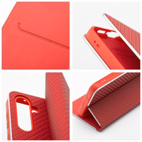 LUNA Book Carbon jaoks SAMSUNG S23 punane