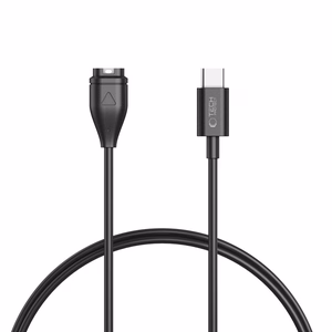 Tech-Protect MC04 UltraBoost USB-C laadimiskaabel Garmin-kellale 1 m, must