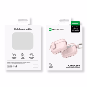 AmazingThing Minimal Ümbris jaoks AirPods Pro 2 - Roosa
