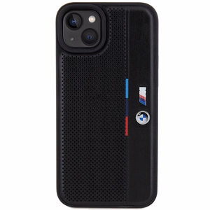 BMW Perforated Tricolor Line ümbris jaoks iPhone 15 Plus / 14 Plus - must