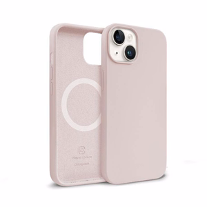 Crong Color Cover Magnetic ümbris seadmele iPhone 14 Plus, MagSafe'iga ühilduv, liivaroosa