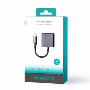 2-in-1 Audio adapter Joyroom SY-L01 Lightning to 3.5mm + Lightning (must)