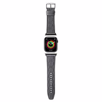 Karl Lagerfeld Saffiano Monogram rihm jaoks Apple Watch 38/40/41mm - hõbedane