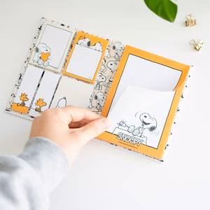 Snoopy Lazy Days A6 isekleepuvate märkmepaberite komplekt, 6 plokki