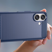 Carbon Ümbris jaoks iPhone 16 Plus - Sinine