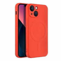 SILICONE MAG ÜMBRIS compatible with MagSafe jaoks IPHONE 13 Mini punane