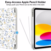 Tech-Protect SC Pen Ümbris jaoks iPad 10.9" 2022 (10th gen.) / 11" 2025 (11th gen.) - Daisies with Leaves