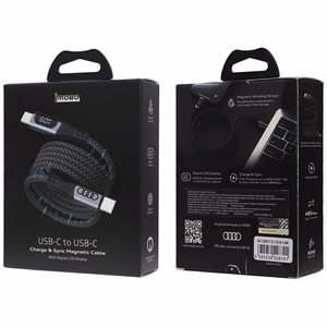 USB-C / USB-C Audi 2.0 Kaabel 20V 3A 60W - Must