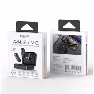 YESIDO KR16 MICROPHONE MEMS 2PCS LIGHTNING, JUHTMEVABA 2.4GHZ must