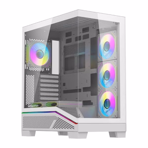 Arvutikorpus Darkflash K430 + ventilaatorid (valge)