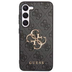 Guess 4G Big Metal Logo Ümbris jaoks Samsung Galaxy S24+ - must
