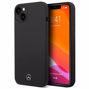 Mercedes Silicone Line MagSafe ümbris jaoks iPhone 14 Plus - must