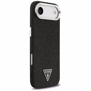 Guess Glitter Triangle Logo MagSafe Ümbris jaoks iPhone 17 Air - Must