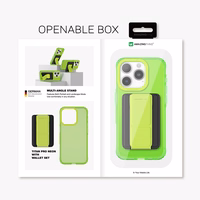 Amazing Thing Titan Pro Neon Mag Wallet Ümbris 10FT IP156.1PTWGN jaoks Iphone 15 Pro roheline with alus