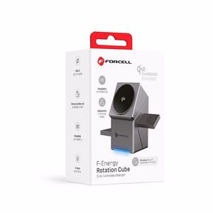 Juhtmevaba charging station Forcell 3in1 (F-06) (MagSafe) (Phone; Pods; Watch) 15W