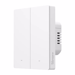 SONOFF M5-2C-80W WiFi Matter nutikas seina lüliti (2-channel, jaoks raam)