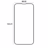 Etteri karastatud klaas 9D iPhone 13 / 13 Pro / 14 6,1"