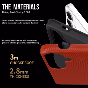 Perfectionists Kolmnurkne Ümbris Samsung A556 A55 5G punane