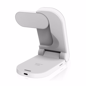 STM ChargeTree MAG kaasaskantav kolm-ühes juhtmevaba laadimisjaam iPhone'ile, Apple Watchile ja AirPodsidele, MagSafe'iga ühilduv, valge