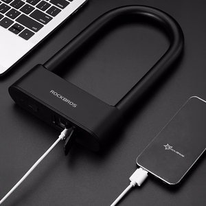 Rockbros 32210818001 SMART rattalukk sõrmejäljelugeja ja Bluetooth ühendusega - must