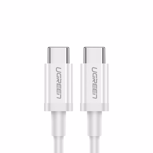 Ugreen US264 60518 USB-C / USB-C PD QC AFC kaabel 1m - valge