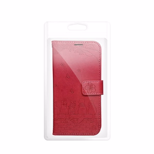 MEZZO Book чехол для iPhone 17 Pro Max кошки красный