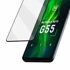 Tempered glass 3mk HardGlass Max Lite Black for Motorola Moto G55 5G