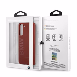 BMW Silikoonist logoümbris Samsung Galaxy S21+ jaoks - punane