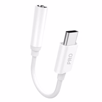 Dudao audio adapter headphone adapter from USB Type C to mini jack 3.5 mm valge (L16CPro valge)