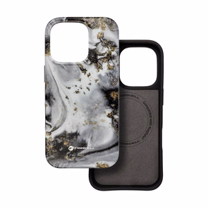 Ümbris jaoks iPhone 15 PRO MAX Forcell F-Protect Mirage compatible with Military Drop-Test hõbedane fog