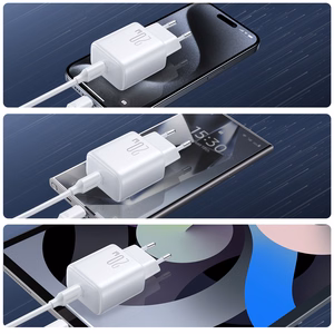 Laadija Joyroom JR-TCF20 20W USB-C + USB-C to Lightning kaabel 1.0m valge