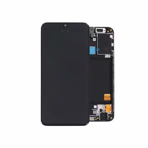 Screen Samsung A405 A40 2019 with touch glass and frame black original (8/10 used)