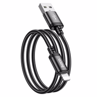 Kaabel USB A to Lightning Hoco 2,4A 1 m X89 must
