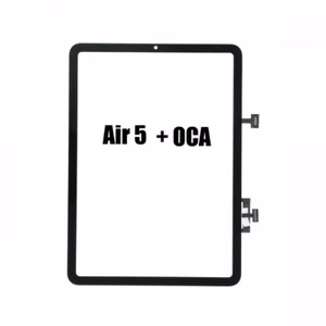 Puuteekraani digitaizer ühilduv "Pro+" Apple iPad Air 5 (2022) / must / klaas + OCA XH 250um